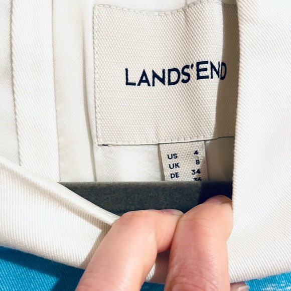 Lands' End Painted Canvas Color Block Dress sz 8 - Picture 3 of 6